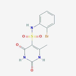 molecular formula C11H10BrN3O4S B11299511 N-(2-bromophenyl)-2-hydroxy-4-methyl-6-oxo-1,6-dihydropyrimidine-5-sulfonamide 