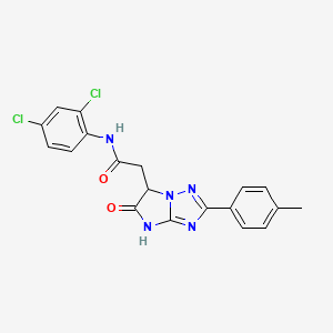 N-(2,4-dichlorophenyl)-2-[2-(4-methylphenyl)-5-oxo-5,6-dihydro-4H-imidazo[1,2-b][1,2,4]triazol-6-yl]acetamide