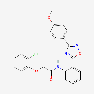 2-(2-chlorophenoxy)-N-{2-[3-(4-methoxyphenyl)-1,2,4-oxadiazol-5-yl]phenyl}acetamide