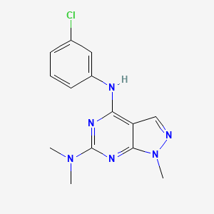 N~4~-(3-chlorophenyl)-N~6~,N~6~,1-trimethyl-1H-pyrazolo[3,4-d]pyrimidine-4,6-diamine