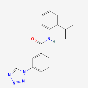 molecular formula C17H17N5O B11299592 N-[2-(propan-2-yl)phenyl]-3-(1H-tetrazol-1-yl)benzamide 