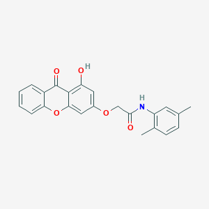 N-(2,5-dimethylphenyl)-2-[(1-hydroxy-9-oxo-9H-xanthen-3-yl)oxy]acetamide