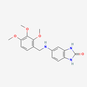 5-[(2,3,4-trimethoxybenzyl)amino]-1,3-dihydro-2H-benzimidazol-2-one