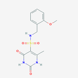 2-hydroxy-N-(2-methoxybenzyl)-4-methyl-6-oxo-1,6-dihydropyrimidine-5-sulfonamide