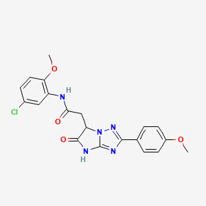 N-(5-chloro-2-methoxyphenyl)-2-[2-(4-methoxyphenyl)-5-oxo-5,6-dihydro-4H-imidazo[1,2-b][1,2,4]triazol-6-yl]acetamide