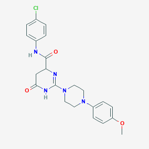 N-(4-chlorophenyl)-2-[4-(4-methoxyphenyl)piperazin-1-yl]-6-oxo-3,4,5,6-tetrahydropyrimidine-4-carboxamide