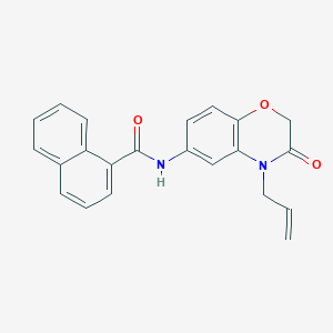 N-[3-oxo-4-(prop-2-en-1-yl)-3,4-dihydro-2H-1,4-benzoxazin-6-yl]naphthalene-1-carboxamide