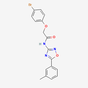 molecular formula C17H14BrN3O3 B11299778 2-(4-bromophenoxy)-N-[5-(3-methylphenyl)-1,2,4-oxadiazol-3-yl]acetamide 