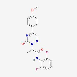 N-(2,6-difluorophenyl)-2-[5-(4-methoxyphenyl)-3-oxo-1,2,4-triazin-2(3H)-yl]propanamide