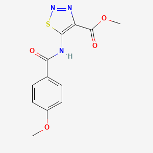 Methyl 5-[(4-methoxybenzoyl)amino]-1,2,3-thiadiazole-4-carboxylate