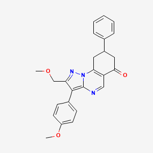 2-(methoxymethyl)-3-(4-methoxyphenyl)-8-phenyl-8,9-dihydropyrazolo[1,5-a]quinazolin-6(7H)-one