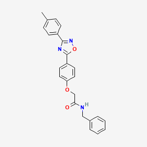 N-benzyl-2-{4-[3-(4-methylphenyl)-1,2,4-oxadiazol-5-yl]phenoxy}acetamide