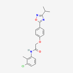 N-(3-chloro-2-methylphenyl)-2-{4-[3-(propan-2-yl)-1,2,4-oxadiazol-5-yl]phenoxy}acetamide