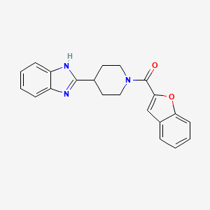 (4-(1H-benzo[d]imidazol-2-yl)piperidin-1-yl)(benzofuran-2-yl)methanone