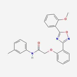 2-{2-[5-(2-methoxyphenyl)-1,2,4-oxadiazol-3-yl]phenoxy}-N-(3-methylphenyl)acetamide