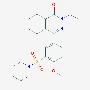 2-ethyl-4-[4-methoxy-3-(piperidin-1-ylsulfonyl)phenyl]-5,6,7,8-tetrahydrophthalazin-1(2H)-one