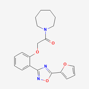 1-(Azepan-1-yl)-2-{2-[5-(furan-2-yl)-1,2,4-oxadiazol-3-yl]phenoxy}ethanone