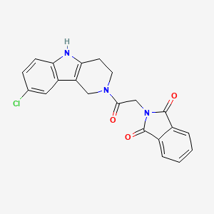 2-[2-(8-chloro-1,3,4,5-tetrahydro-2H-pyrido[4,3-b]indol-2-yl)-2-oxoethyl]-1H-isoindole-1,3(2H)-dione