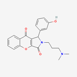 2-[3-(Dimethylamino)propyl]-1-(3-hydroxyphenyl)-1,2-dihydrochromeno[2,3-c]pyrrole-3,9-dione