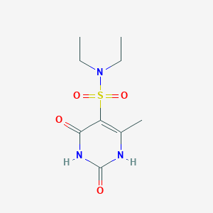 molecular formula C9H15N3O4S B11299942 N,N-diethyl-2-hydroxy-4-methyl-6-oxo-1,6-dihydropyrimidine-5-sulfonamide 