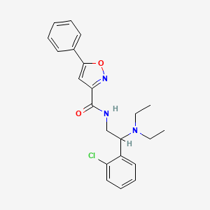 N-[2-(2-chlorophenyl)-2-(diethylamino)ethyl]-5-phenyl-1,2-oxazole-3-carboxamide