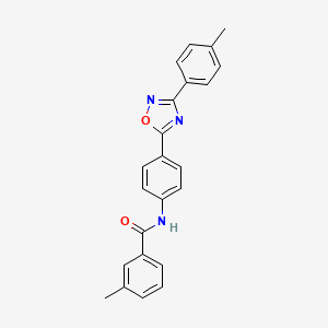 3-methyl-N-{4-[3-(4-methylphenyl)-1,2,4-oxadiazol-5-yl]phenyl}benzamide