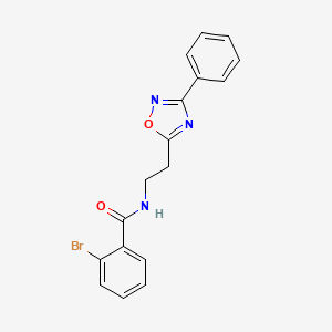 molecular formula C17H14BrN3O2 B11299952 2-bromo-N-[2-(3-phenyl-1,2,4-oxadiazol-5-yl)ethyl]benzamide 