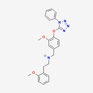 2-(2-methoxyphenyl)-N-{3-methoxy-4-[(1-phenyl-1H-tetrazol-5-yl)oxy]benzyl}ethanamine