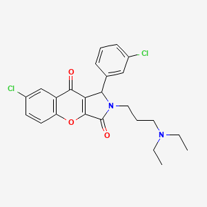 7-Chloro-1-(3-chlorophenyl)-2-[3-(diethylamino)propyl]-1,2-dihydrochromeno[2,3-c]pyrrole-3,9-dione