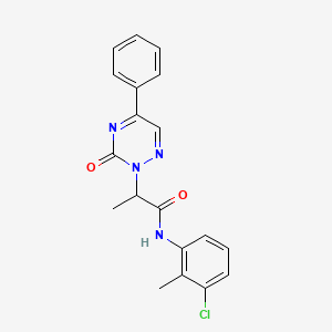 N-(3-chloro-2-methylphenyl)-2-(3-oxo-5-phenyl-1,2,4-triazin-2(3H)-yl)propanamide