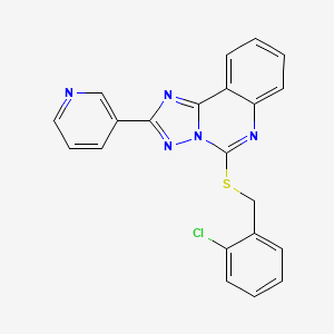 5-[(2-Chlorobenzyl)thio]-2-pyridin-3-yl[1,2,4]triazolo[1,5-c]quinazoline