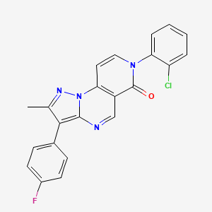 7-(2-chlorophenyl)-3-(4-fluorophenyl)-2-methylpyrazolo[1,5-a]pyrido[3,4-e]pyrimidin-6(7H)-one