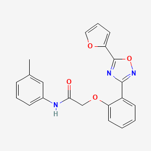 2-{2-[5-(furan-2-yl)-1,2,4-oxadiazol-3-yl]phenoxy}-N-(3-methylphenyl)acetamide