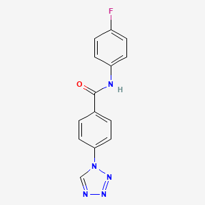 N-(4-fluorophenyl)-4-(1H-tetrazol-1-yl)benzamide