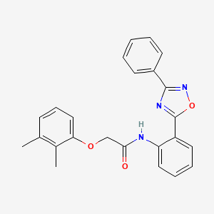 2-(2,3-dimethylphenoxy)-N-[2-(3-phenyl-1,2,4-oxadiazol-5-yl)phenyl]acetamide