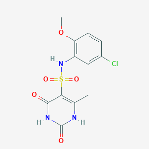 N-(5-chloro-2-methoxyphenyl)-2-hydroxy-4-methyl-6-oxo-1,6-dihydropyrimidine-5-sulfonamide