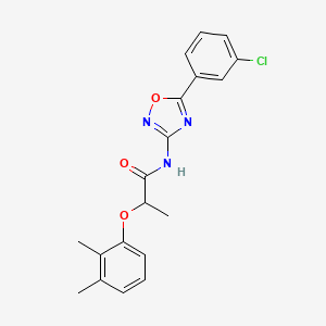 N-[5-(3-chlorophenyl)-1,2,4-oxadiazol-3-yl]-2-(2,3-dimethylphenoxy)propanamide