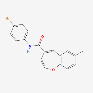 N-(4-bromophenyl)-7-methyl-1-benzoxepine-4-carboxamide