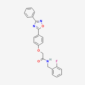 N-(2-fluorobenzyl)-2-[4-(3-phenyl-1,2,4-oxadiazol-5-yl)phenoxy]acetamide