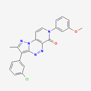 3-(3-chlorophenyl)-7-(3-methoxyphenyl)-2-methylpyrazolo[5,1-c]pyrido[4,3-e][1,2,4]triazin-6(7H)-one