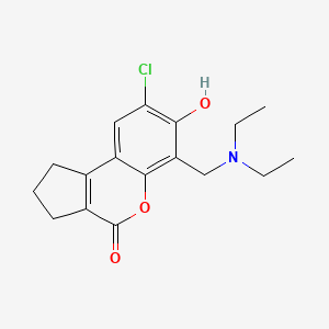 8-chloro-6-[(diethylamino)methyl]-7-hydroxy-2,3-dihydrocyclopenta[c]chromen-4(1H)-one