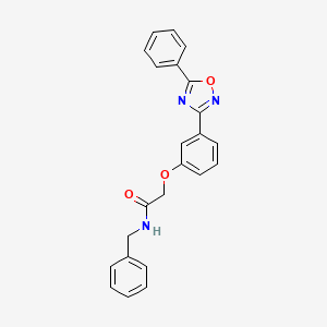 N-benzyl-2-[3-(5-phenyl-1,2,4-oxadiazol-3-yl)phenoxy]acetamide