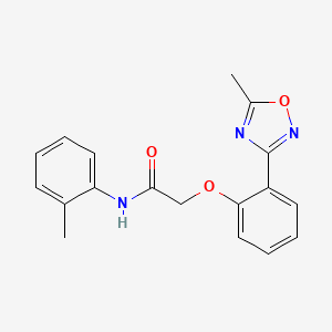 2-[2-(5-methyl-1,2,4-oxadiazol-3-yl)phenoxy]-N-(2-methylphenyl)acetamide