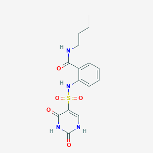 N-butyl-2-{[(2-hydroxy-6-oxo-1,6-dihydropyrimidin-5-yl)sulfonyl]amino}benzamide