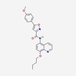 N-(8-butoxyquinolin-5-yl)-5-(4-methoxyphenyl)-1,2-oxazole-3-carboxamide