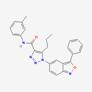 N-(3-methylphenyl)-1-(3-phenyl-2,1-benzoxazol-5-yl)-5-propyl-1H-1,2,3-triazole-4-carboxamide