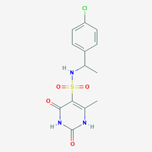 N-[1-(4-chlorophenyl)ethyl]-2-hydroxy-4-methyl-6-oxo-1,6-dihydropyrimidine-5-sulfonamide