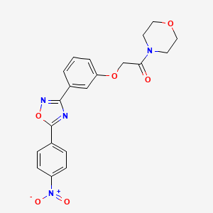 1-(Morpholin-4-yl)-2-{3-[5-(4-nitrophenyl)-1,2,4-oxadiazol-3-yl]phenoxy}ethanone