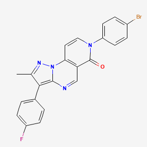 7-(4-bromophenyl)-3-(4-fluorophenyl)-2-methylpyrazolo[1,5-a]pyrido[3,4-e]pyrimidin-6(7H)-one