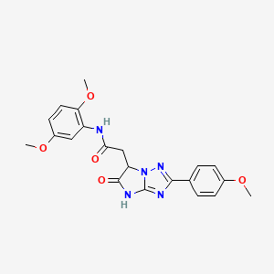 N-(2,5-dimethoxyphenyl)-2-[2-(4-methoxyphenyl)-5-oxo-5,6-dihydro-4H-imidazo[1,2-b][1,2,4]triazol-6-yl]acetamide